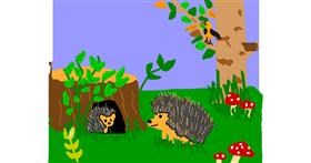 Igel-Zeichnung von MaRi