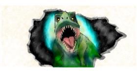 T-rex dinosaur - autor: Doodle