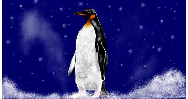 Drawing of Penguin by Eclat de Lune