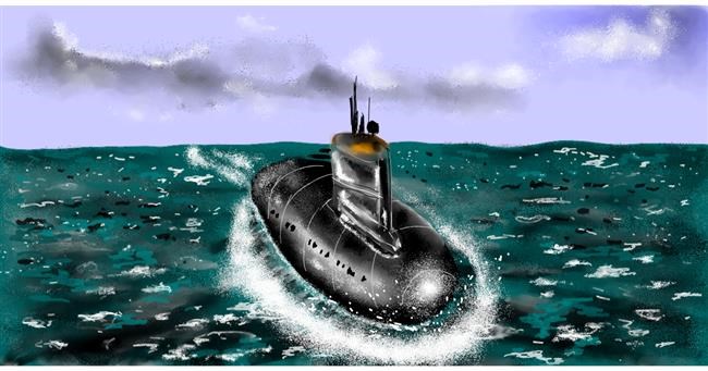Drawing of Submarine by Eclat de Lune