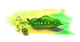 Drawing of Peas by DebbyLee