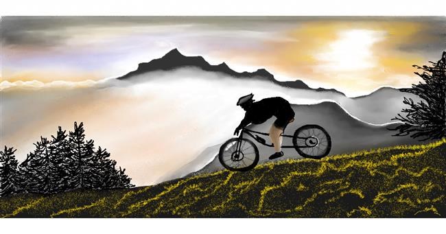 Drawing of Bicycle by Chaching