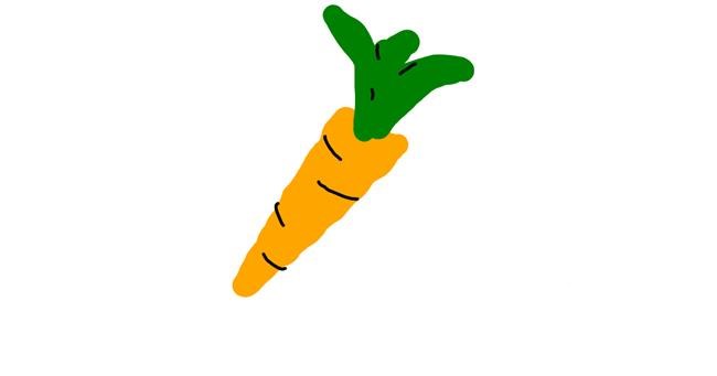 Drawing of Carrot by iris