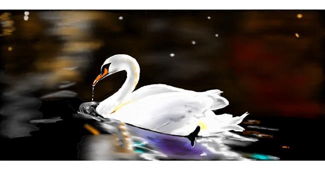 Schwan-Zeichnung von Chaching