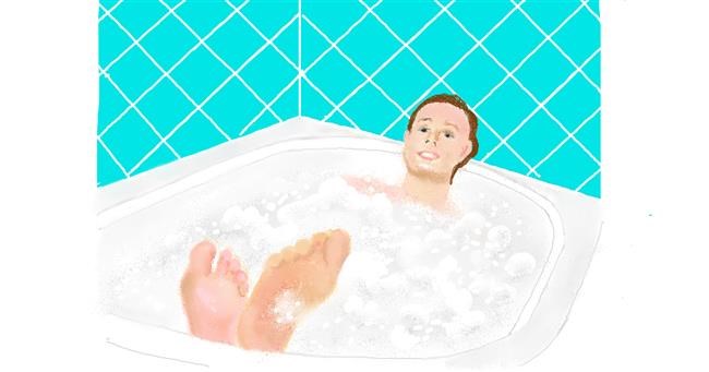 Drawing of Bathtub by GJP