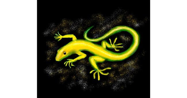 Drawing of Lizard by Dexl