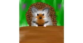 Drawing of Hedgehog by Jinx