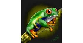 Drawing of Frog by Leah