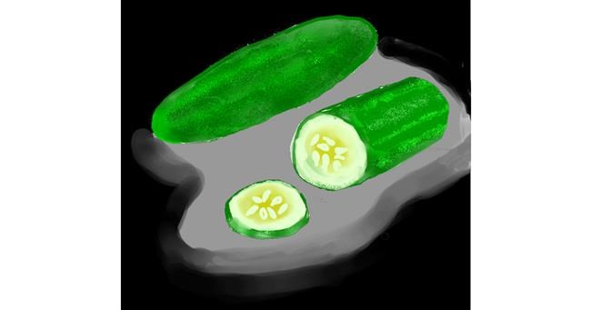 Drawing of Cucumber by Not.Old.Train