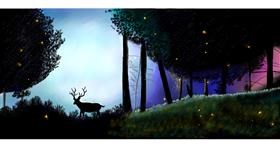 Drawing of Forest by Chaching