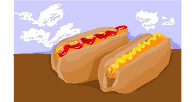 Hotdog-Zeichnung von RonNNIEE