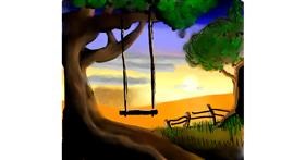 Drawing of Swing by Joze