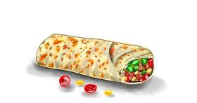 Drawing of Burrito by Eclat de Lune