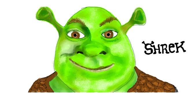 Drawing of Shrek by DebbyLee