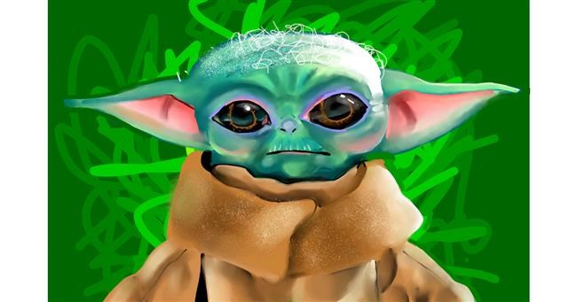 Baby Yoda - autor: Rose rocket