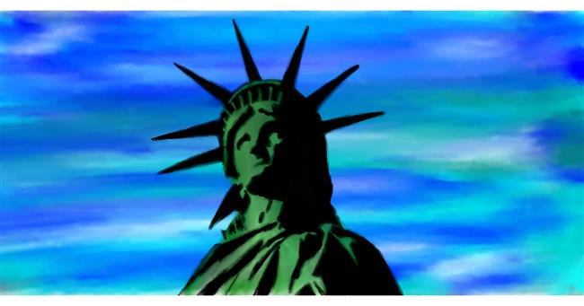 Drawing of Statue of Liberty by Naywen