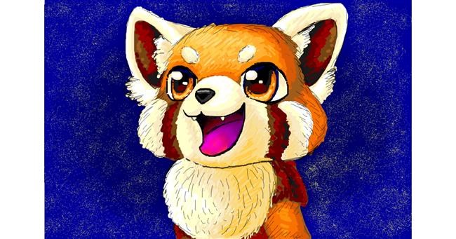 Drawing of Red Panda by Vulpix