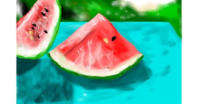 Wassermelone-Zeichnung von Effulgent Emerald