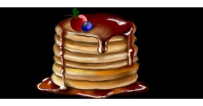 Drawing of Pancakes by Annie