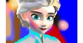 Drawing of Elsa (Disney) by Edgar