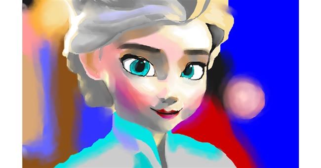 Elsa (Disney)-Zeichnung von Edgar