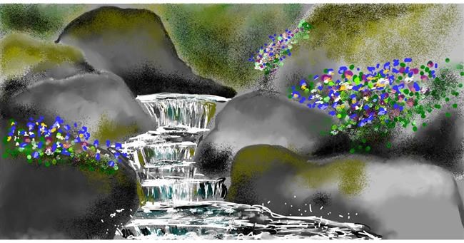 Drawing of River by Eclat de Lune