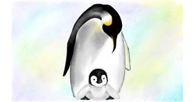 Drawing of Penguin by tRay