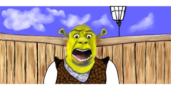 Drawing of Shrek by Chaching