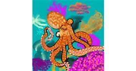 Drawing of Octopus by TedsNan