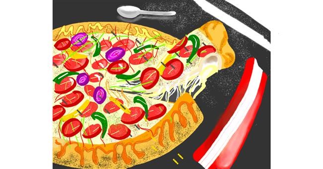 Pizza - autor: Yashi 🐢