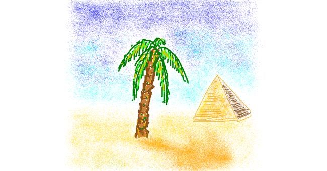 Drawing of Palm tree by dogod