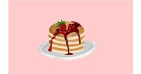 Drawing of Pancakes by Lahari