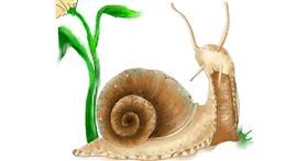 Schnecke-Zeichnung von Audrey