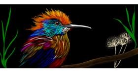 Vogel-Zeichnung von Chaching