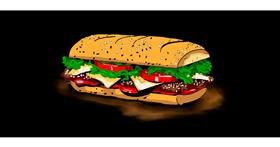 Sandwich-Zeichnung von Annie