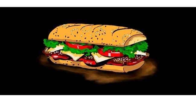 Sandwich-Zeichnung von Annie