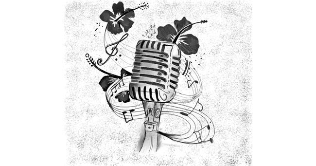 Drawing of Microphone by Lou