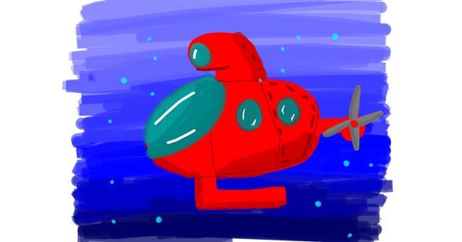 Drawing of Submarine by Data