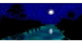Drawing of River by Annie