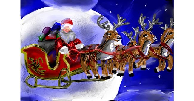 Drawing of Sleigh by Mia