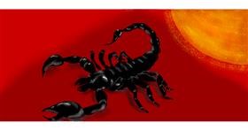 Drawing of Scorpion by Debidolittle