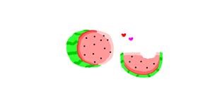 Wassermelone-Zeichnung von uwu