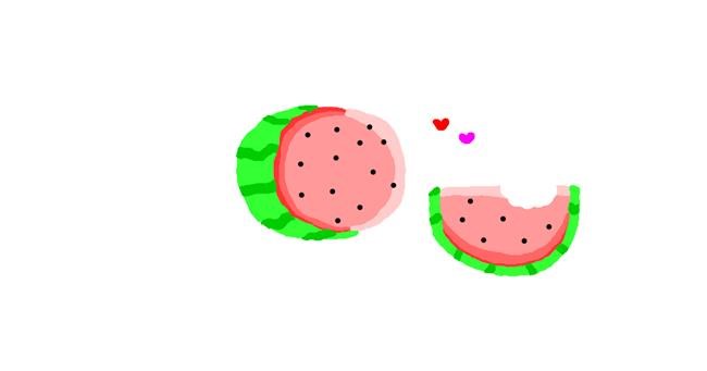 Drawing of Watermelon by uwu