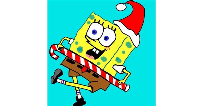 Drawing of Spongebob by MaRi