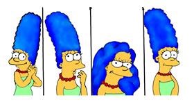 Marge Simpson-Zeichnung von Kim