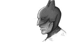 Drawing of Batman by smol