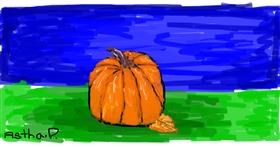 Drawing of Pumpkin by Astha