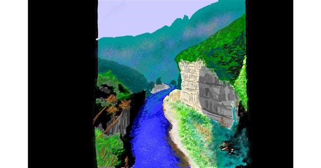 Drawing of River by Coyote