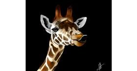 Giraffe-Zeichnung von Lou