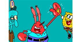 Drawing of Mr. Krabs (spongebob) by InessA